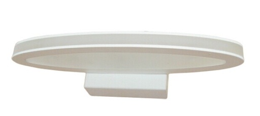 [ATHENSG2] Wall Light Interior Surface Mounted 6W Oval Matte White 3000K IP20 Frosted Diffuser 460LM