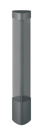 [BOL2A] Bollard Light 7W Triangular Grey 3000K IP54 H800mm 120LM