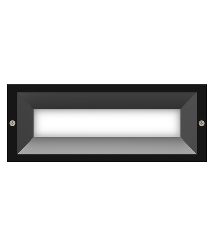Wall Light Recessed 13W Rectangular Brick Light 3000K IP65 frosted 546LM