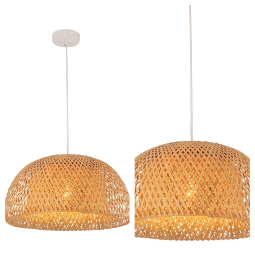 Pendant Light ES 40W Bamboo Finish