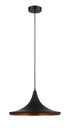 Pendant Light ES Black Mexican Hat OD350mm