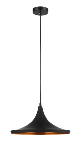 [CAVIAR4] Pendant Light ES Black Mexican Hat OD350mm