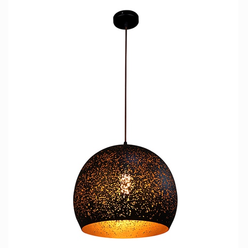 [CELESTE2] Pendant Light ES Black Embossed Dome OD350mm