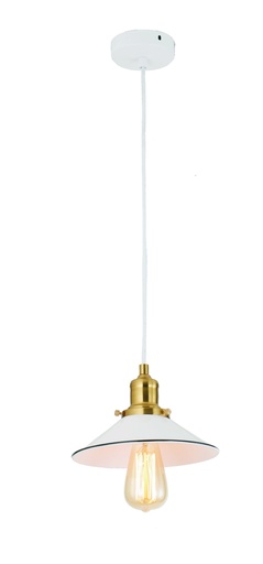 [CEREMA4] Pendant Light ES 40W White Small Coolie OD220mm x L140mm