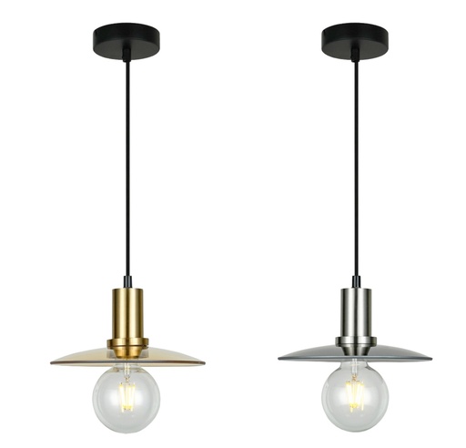 Pendant Light ES Glass Coolie with Highlight OD220mm