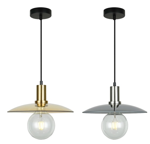 Pendant Light ES Glass Coolie with Highlight OD300mm