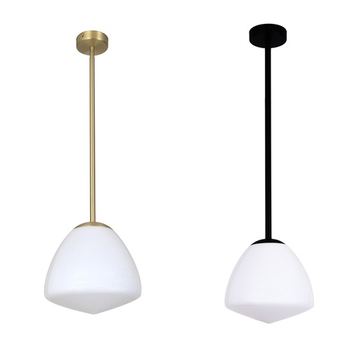 Pendant Light ES Frosted Tipped Dome Glass OD220mm