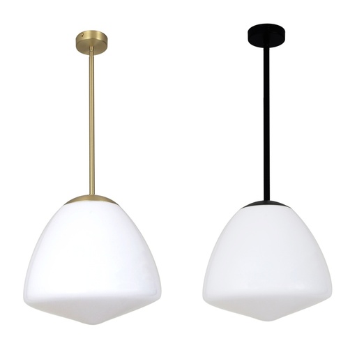 Pendant Light ES Frosted Tipped Dome Glass OD350mm