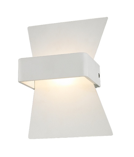 [DAVOS] Wall Light Interior Surface Mounted Up/Down 6W Bow Matte White 3000K 254LM