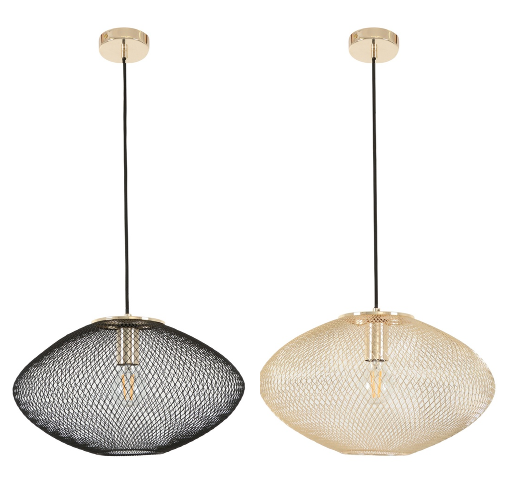 Pendant Light ES 60W Oval Large Stainless Steel OD600mm