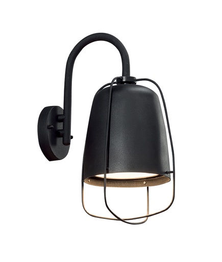Wall Light Surface Mounted ES Ellipse IP44 with cage
