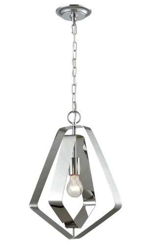 [ORBITA3] Pendant Light ES Stainless Steel Pentagon x 2 OD346mm