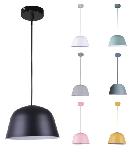 Pendant Light ES Angled Dome OD250mm