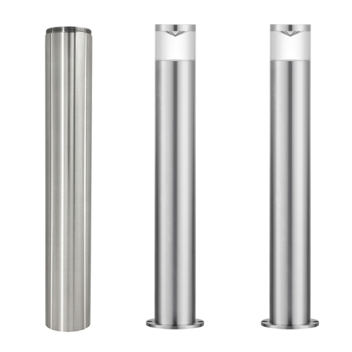 Bollard Light GU10 Round IP54 H445mm Low Glare & H380mm Extension