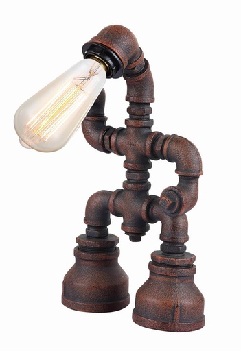 [PUNK1] Table Lamp ES Aged Iron Pipe OD220mm