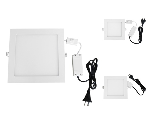 Downlight LED Dimmable Slim White Square Tri-CCT 3000K / 4000K / 5000K IP40