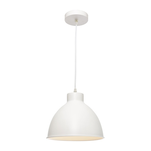 DOME 1LT PENDANT WHITE