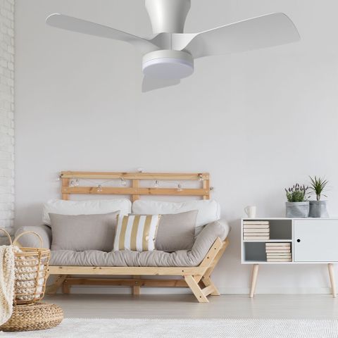 [5507062] Kiwi 30 Ceiling Fan - with Light - White