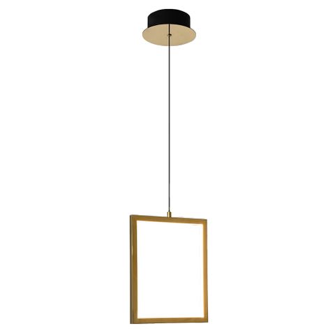 [5510201-GD-3K] Dahli 1 Light LED Pendant - Gold-3K