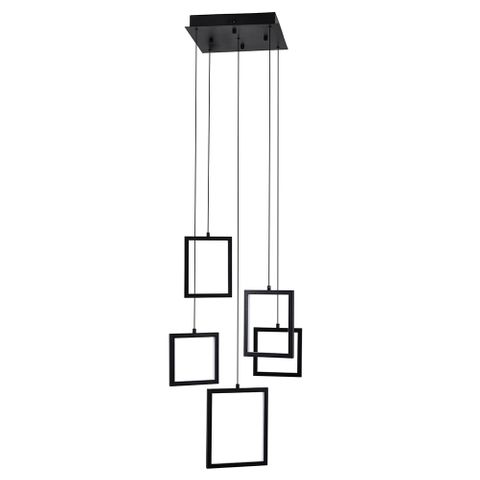 [5510205-BK-3K] Dahli 5 Light LED Pendant - Black-3K