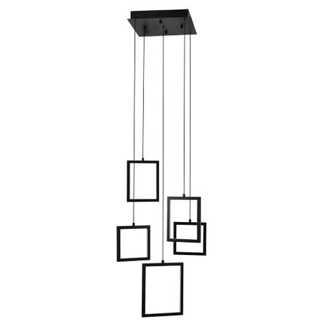 [5510205-BK-5K] Dahli 5 Light LED Pendant - Black-5K