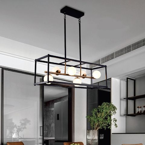 [5510218] Franco 6 Light Square Bar Pendant