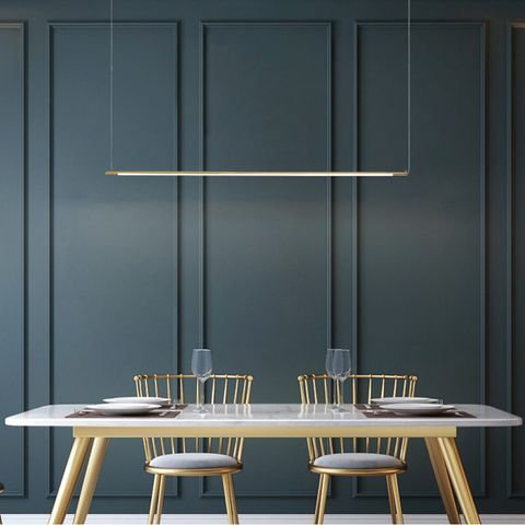 [5510235] Bert Linear Pendant - 1.4m - Gold - 3K