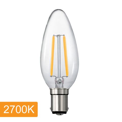 [5520026] Candle C35 4w LED Filament - B15 - 2700K