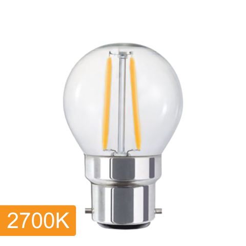 [5520038] Fancy Round P45 4w LED Filament - B22 - 2700K