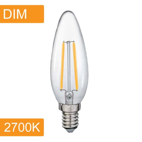 [5520062] Candle C35 4w LED Filament - Dim - E14 - 2700K