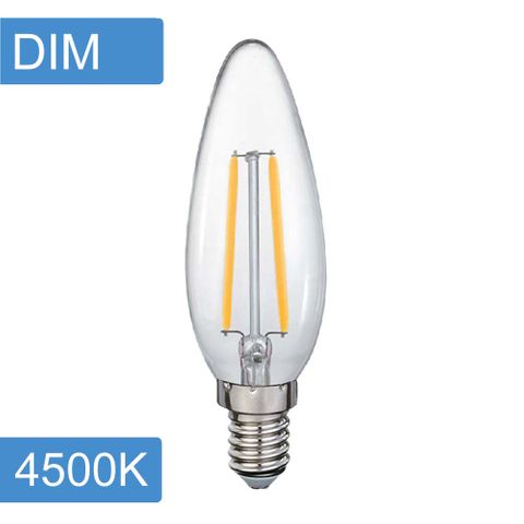 [5520063] Candle C35 4w LED Filament - Dim - E14 - 4500K
