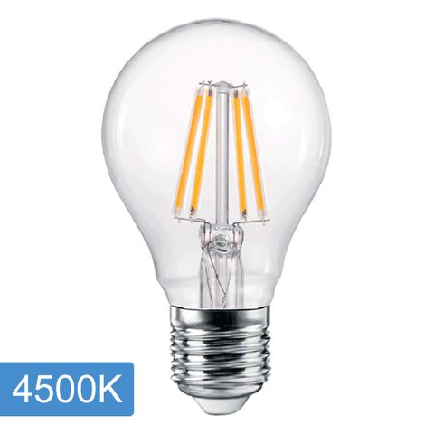 [5520100D] A60 6w LED Filament Lamp - E27 - 4500K