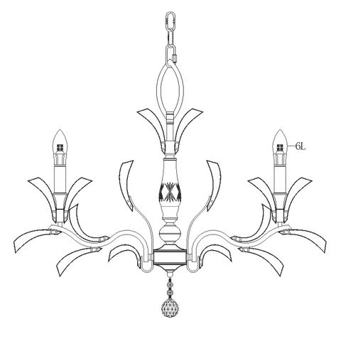 [K-50005-29-6L-CH] 50005-29"-6L-CH