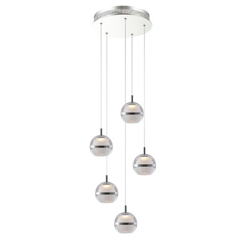 [5510061] POD LED Pendant Light -5 Light - 3000K