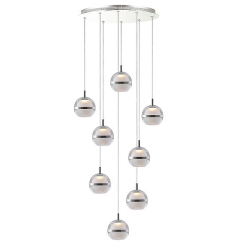 [5510063] POD LED Pendant Light -8 Light - 3000K